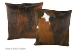 Tricolor Cowhide Pillow 20x20 #A50468 by Hudson Hides