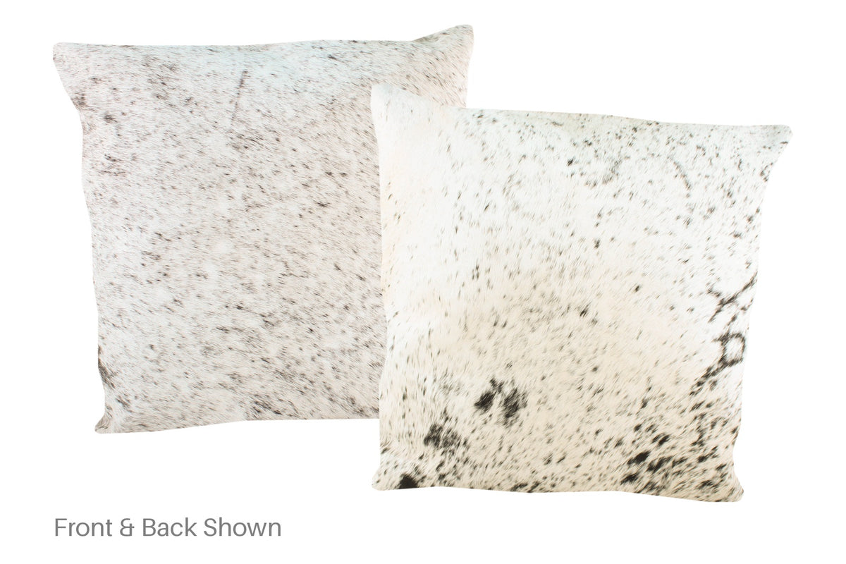 Salt and Pepper Black Cowhide Pillow #A50472