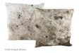 Salt and Pepper Black Cowhide Pillow 20x20 #A50474 by Hudson Hides