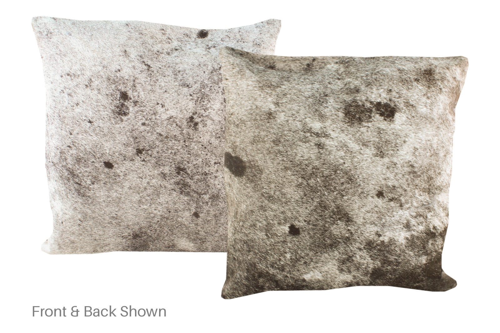 Salt and Pepper Black Cowhide Pillow #A50474
