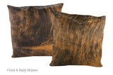 Medium Brindle Cowhide Pillow 20x20 #A50476 by Hudson Hides