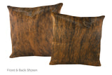 Medium Brindle Cowhide Pillow 20x20 #A50478 by Hudson Hides
