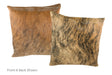 Light Brindle Cowhide Pillow 20x20 #A50479 by Hudson Hides