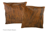 Medium Brindle Cowhide Pillow 20x20 #A50489 by Hudson Hides