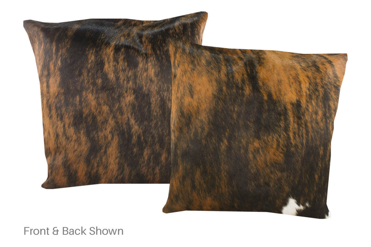 Dark Brindle Cowhide Pillow #A50495