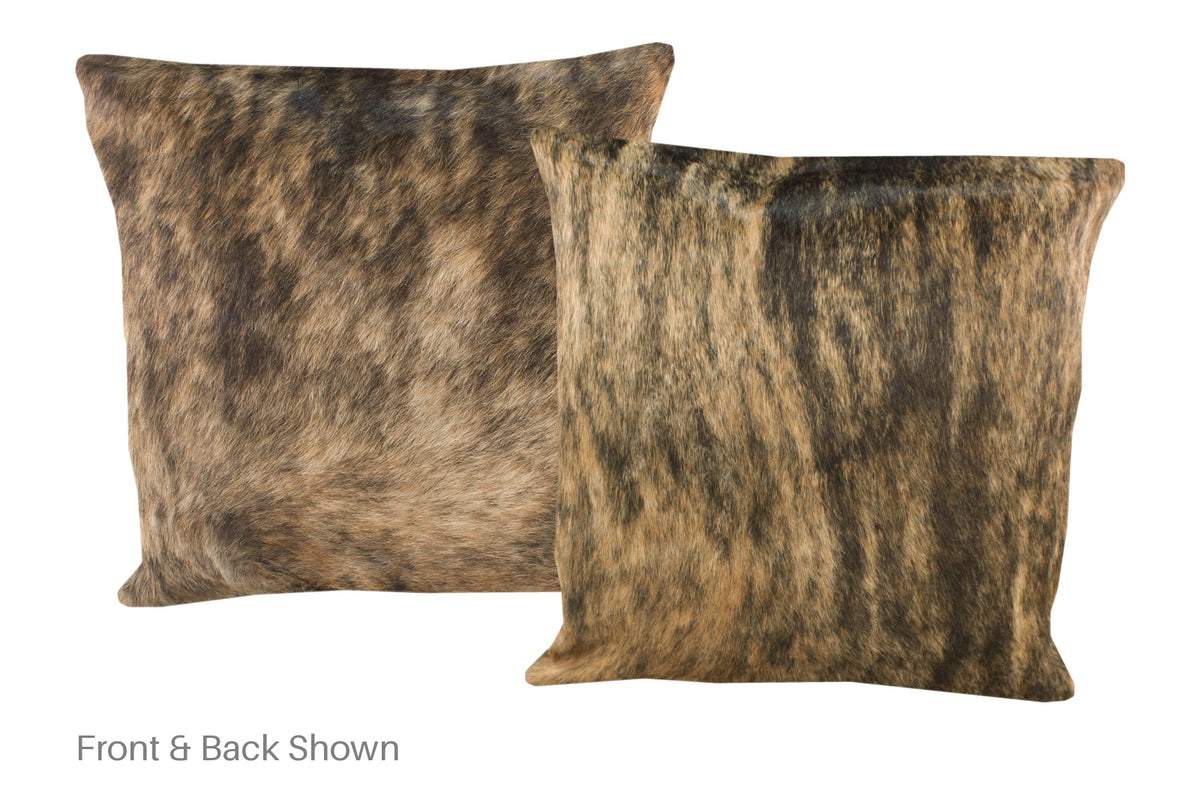 Light Brindle Cowhide Pillow #A50504
