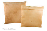 Beige Cowhide Pillow 20x20 #A50513 by Hudson Hides