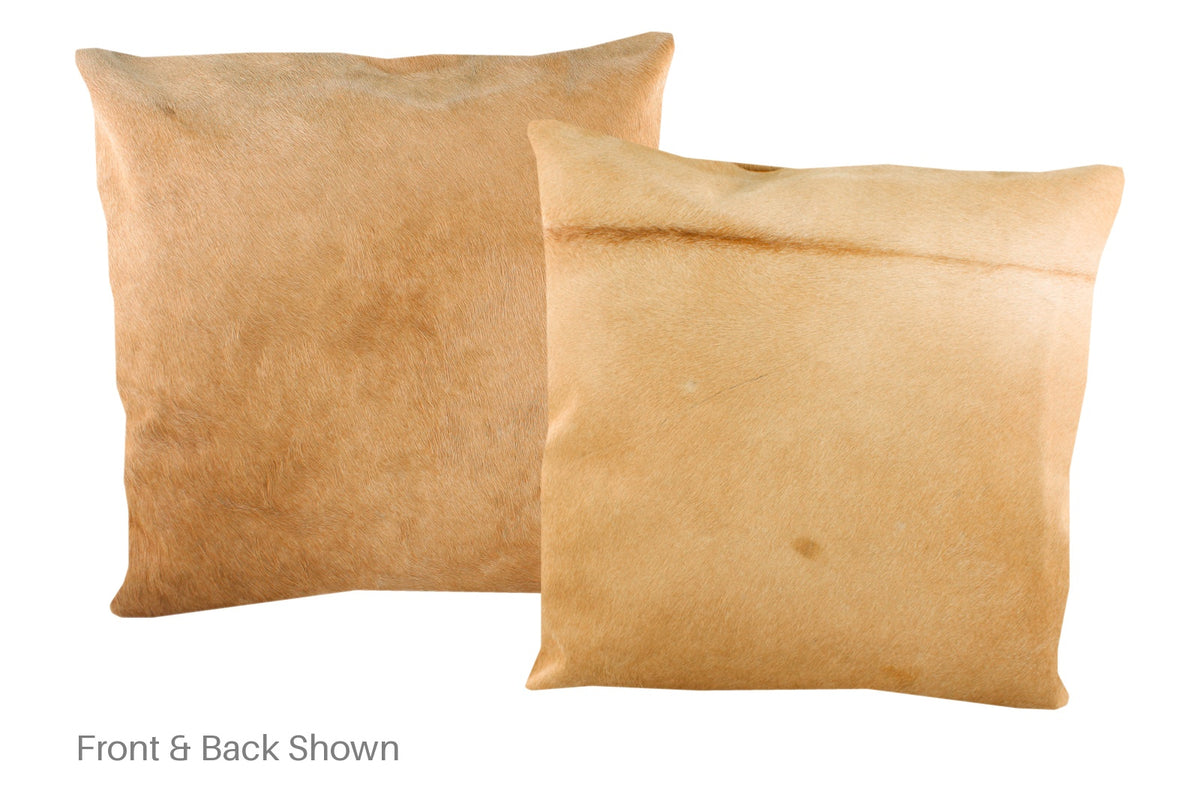 Beige Cowhide Pillow #A50513