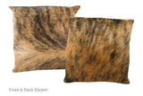 Medium Brindle Cowhide Pillow 20x20 #A50515 by Hudson Hides
