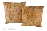 Medium Brindle Cowhide Pillow 20x20 #A50519 by Hudson Hides