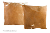 Brown and White Cowhide Pillow 20x20 #A50524 by Hudson Hides