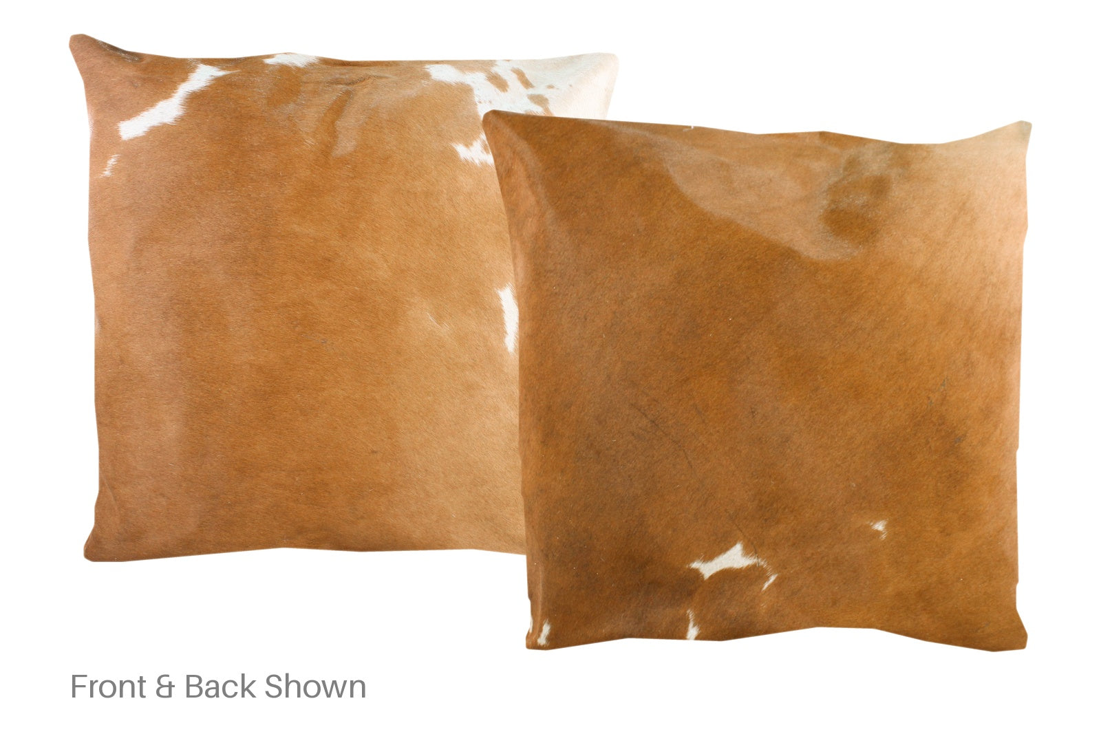 Brown and White Cowhide Pillow #A50524