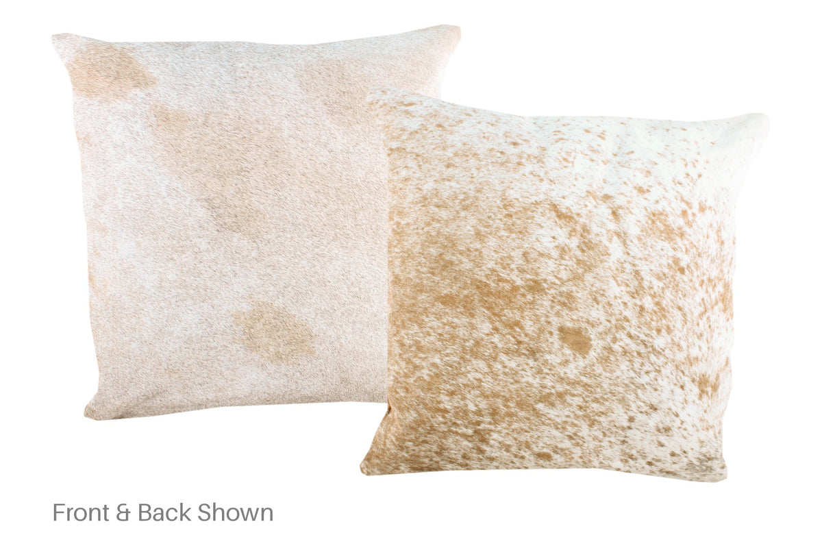 Salt and Pepper Brown Cowhide Pillow #A50526