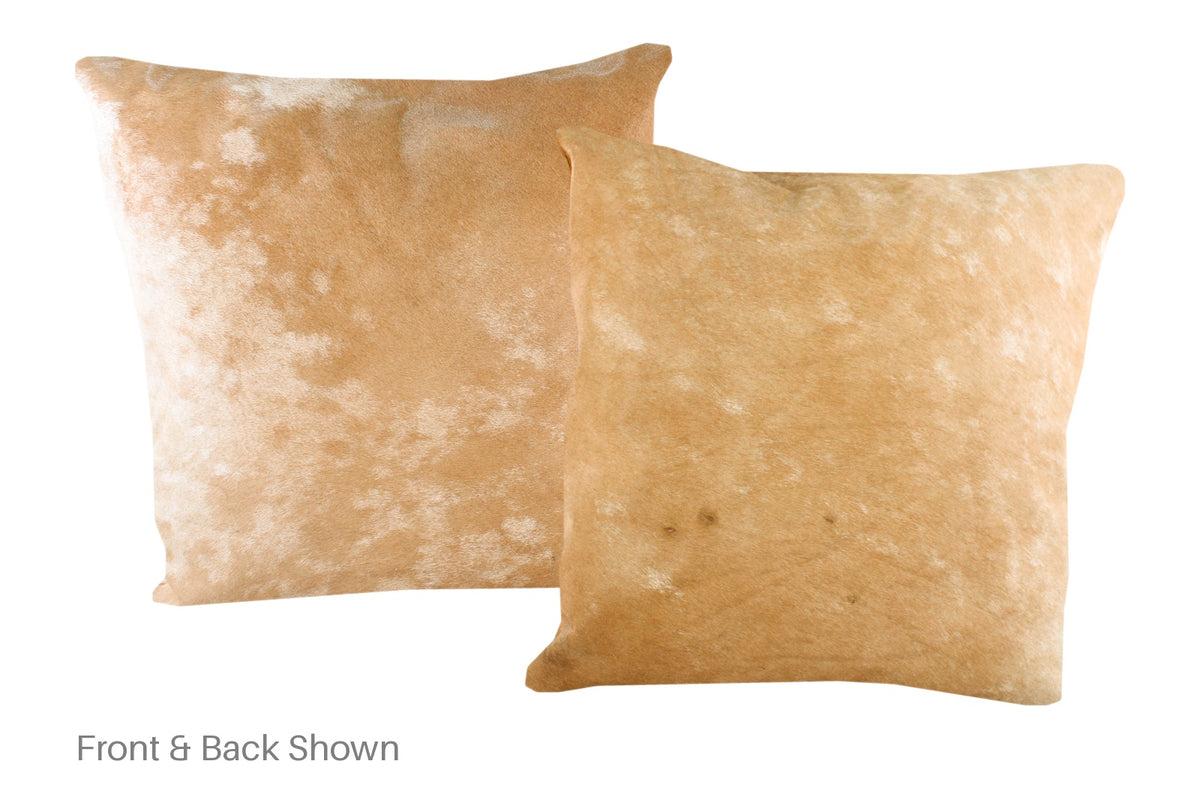 Beige Cowhide Pillow #A50528