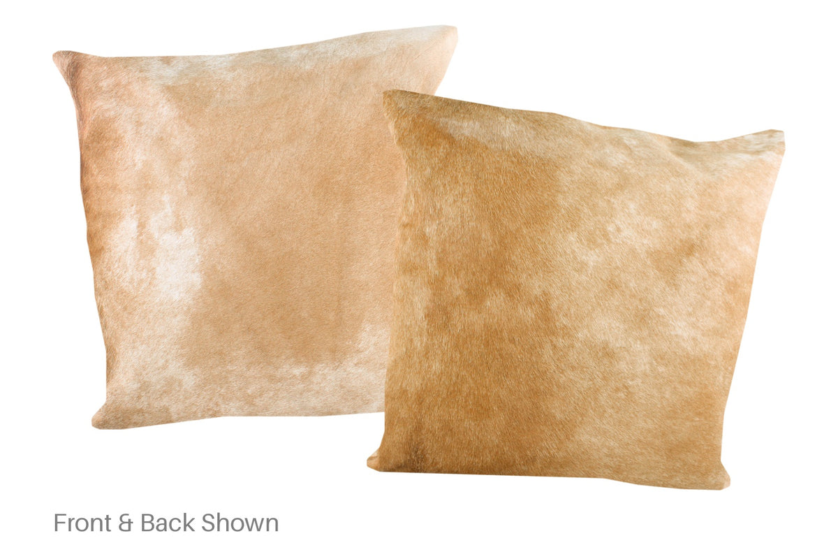 Beige Cowhide Pillow #A50529