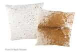 Salt and Pepper Brown Cowhide Pillow 20x20 #A50533 by Hudson Hides