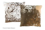 Salt and Pepper Brown Cowhide Pillow 20x20 #A50535 by Hudson Hides