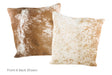 Salt and Pepper Brown Cowhide Pillow 20x20 #A50536 by Hudson Hides