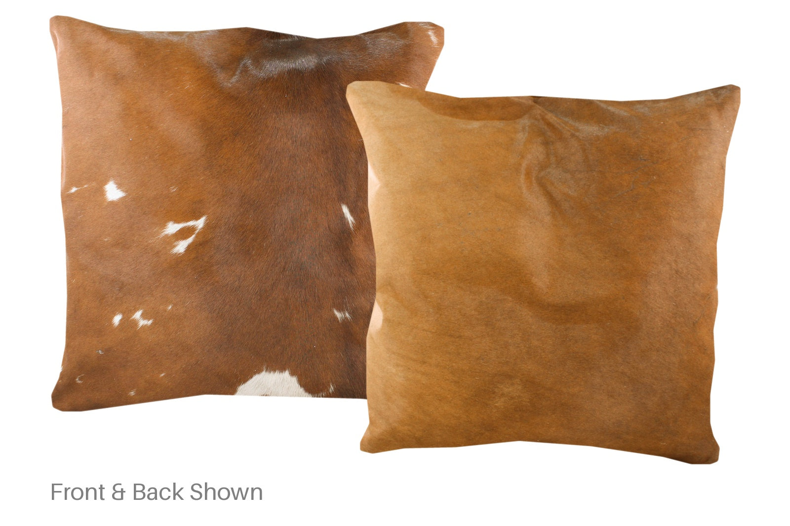 Brown and White Cowhide Pillow #A50539