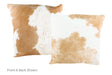 Beige and White Cowhide Pillow 20x20 #A50540 by Hudson Hides