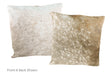 Grey with Beige Cowhide Pillow 20x20 #A50541 by Hudson Hides