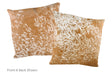 Salt and Pepper Brown Cowhide Pillow 20x20 #A50542 by Hudson Hides