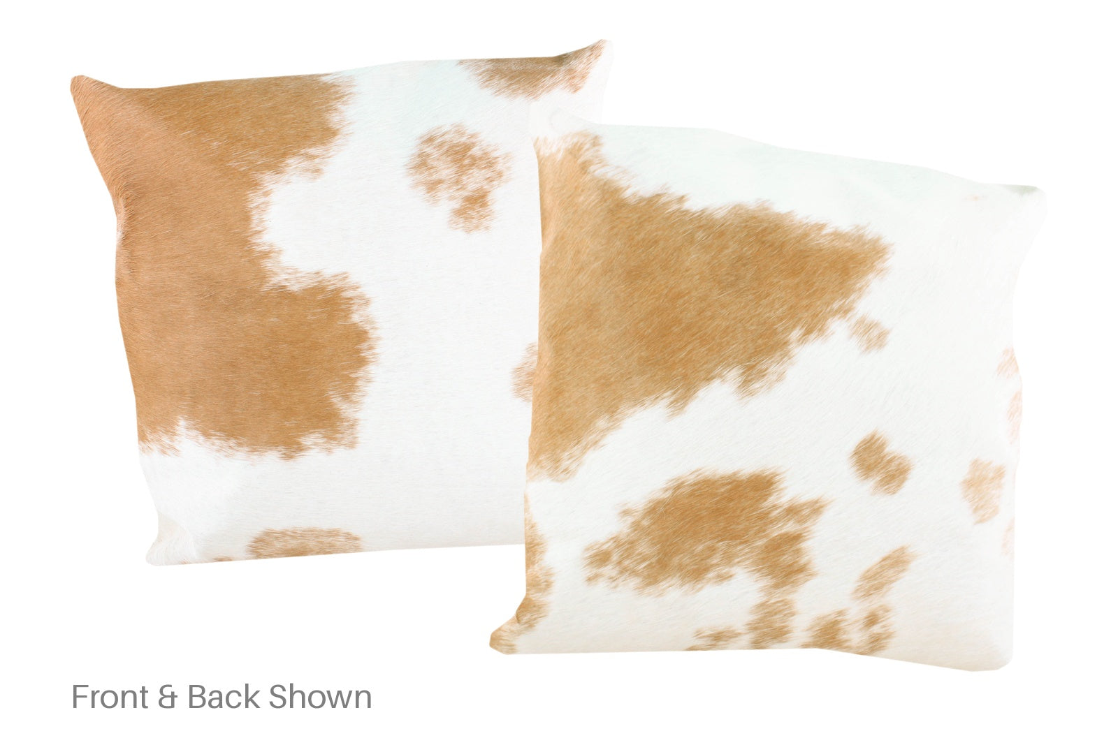 Beige and White Cowhide Pillow #A50543