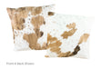Tricolor Cowhide Pillow 20x20 #A50544 by Hudson Hides