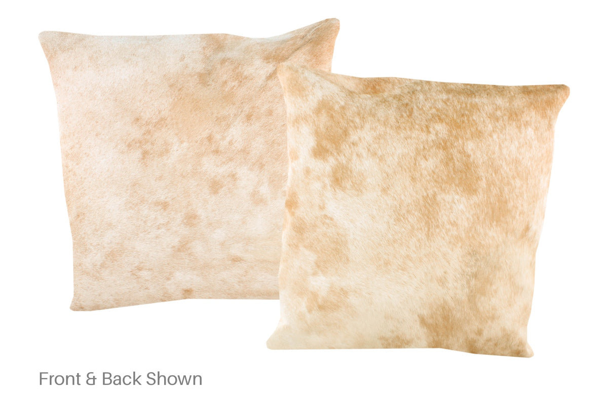 Beige Cowhide Pillow #A50545