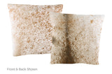 Salt and Pepper Brown Cowhide Pillow 20x20 #A50549 by Hudson Hides