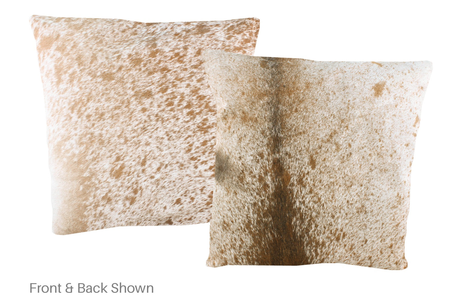Salt and Pepper Brown Cowhide Pillow #A50549