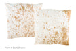 Salt and Pepper Brown Cowhide Pillow 20x20 #A50550 by Hudson Hides