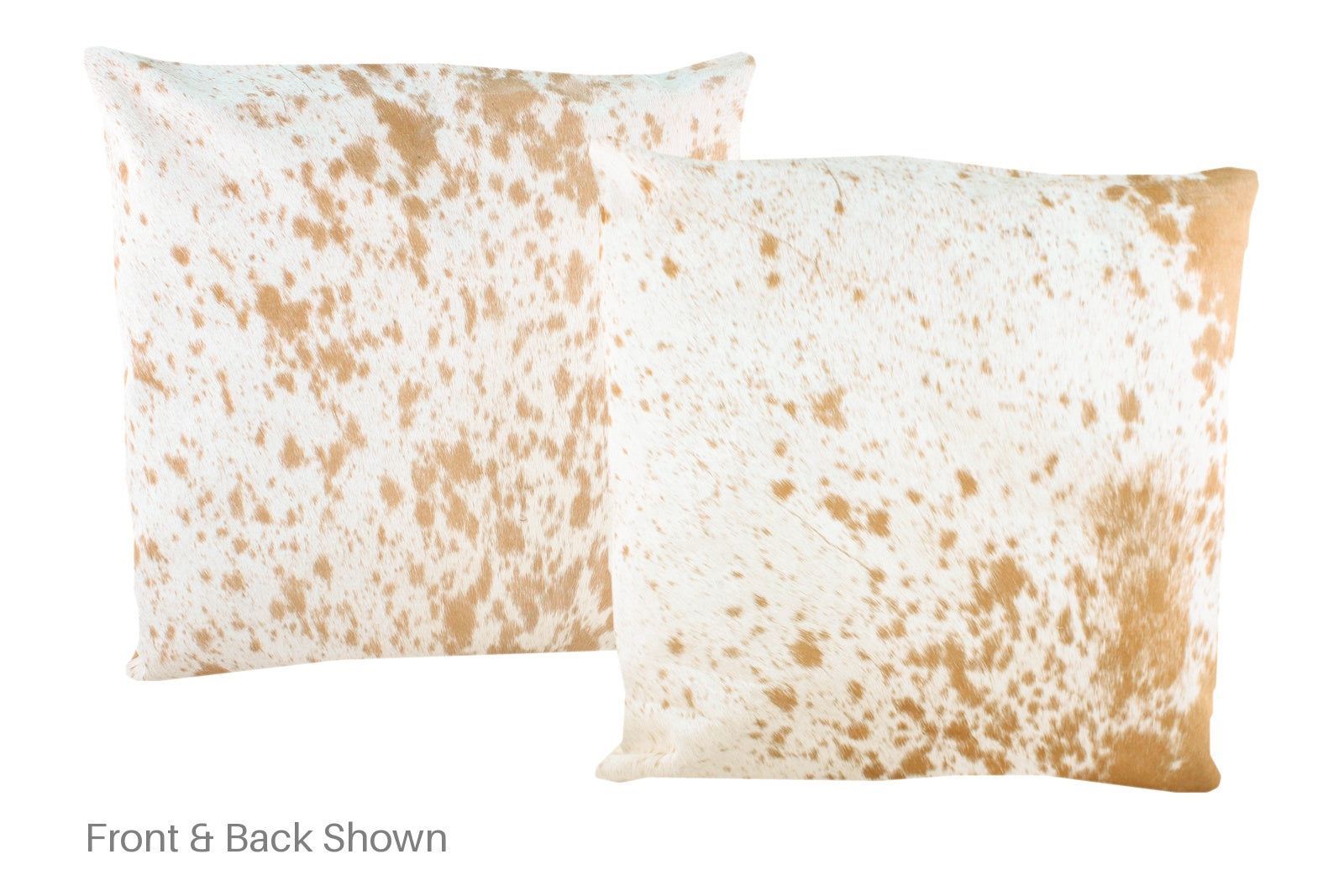 Salt and Pepper Brown Cowhide Pillow #A50550