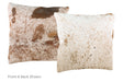 Salt and Pepper Brown Cowhide Pillow 20x20 #A50553 by Hudson Hides