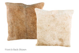Caramel Cowhide Pillow 20x20 #A50554 by Hudson Hides