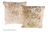 Salt and Pepper Brown Cowhide Pillow 20x20 #A50557 by Hudson Hides