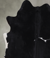 Black and White X-Large Brazilian Cowhide Rug 6'6"H x 6'5"W #A5056 by Hudson Hides