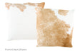 Beige and White Cowhide Pillow 20x20 #A50560 by Hudson Hides
