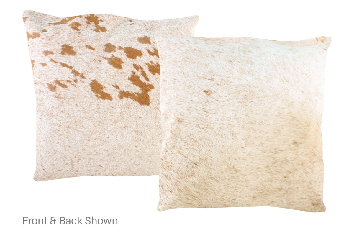 Salt and Pepper Brown Cowhide Pillow #A50563