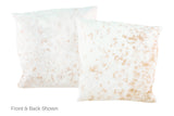 Salt and Pepper Brown Cowhide Pillow 20x20 #A50564 by Hudson Hides