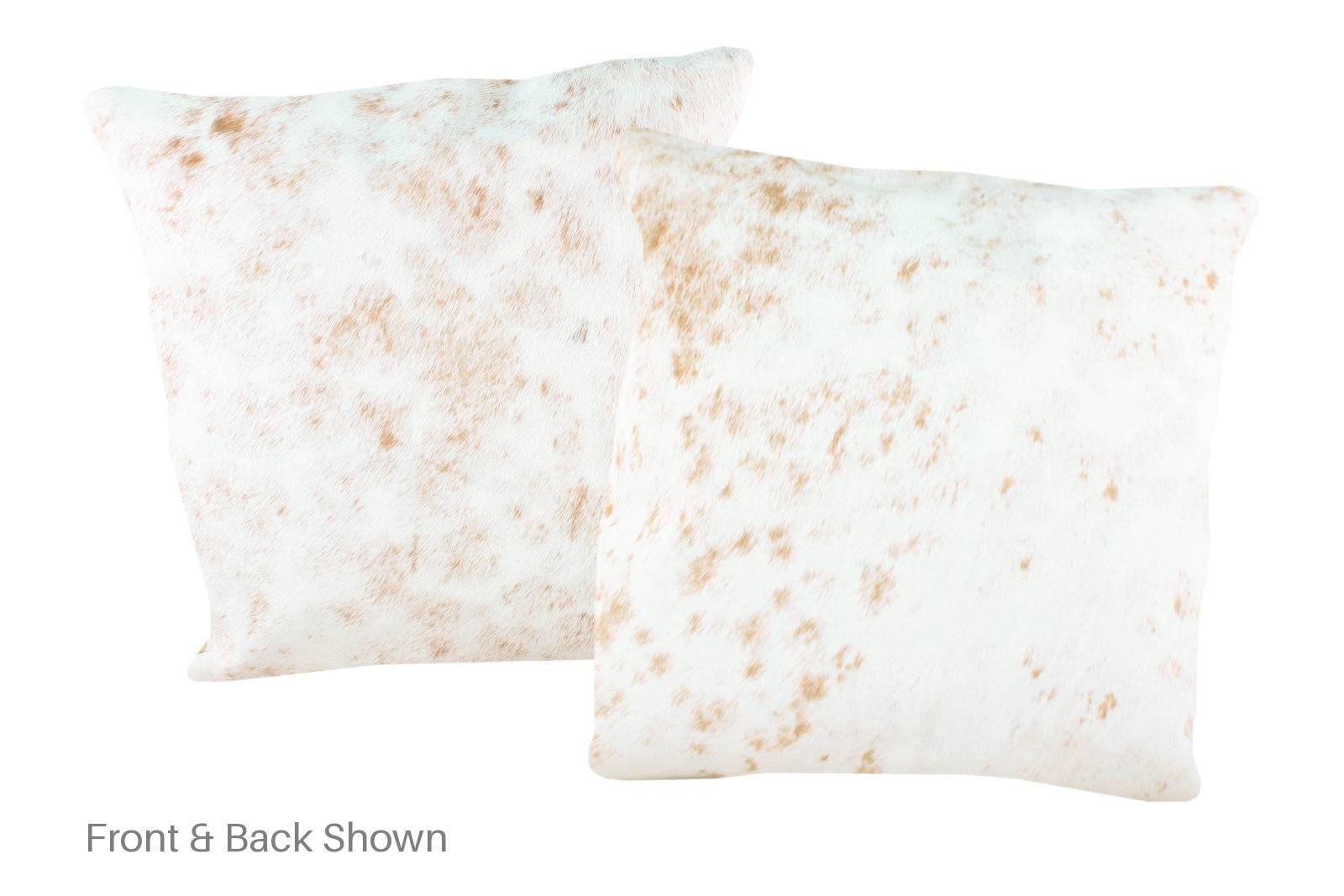 Salt and Pepper Brown Cowhide Pillow #A50565