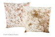 Salt and Pepper Brown Cowhide Pillow 20x20 #A50569 by Hudson Hides
