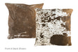 Chocolate Cowhide Pillow 20x20 #A50571 by Hudson Hides