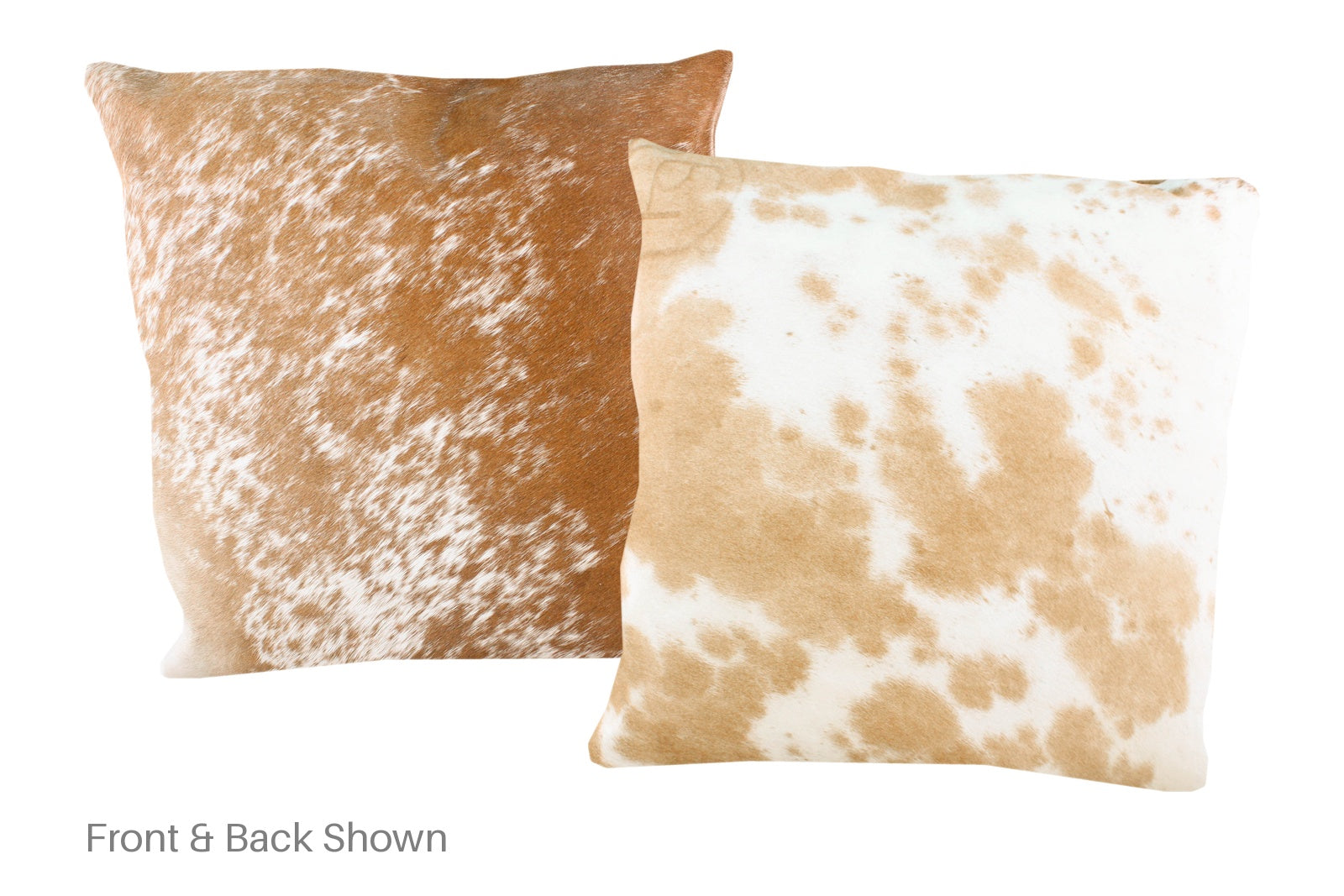 Beige and White Cowhide Pillow #A50572