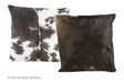 Black and White Cowhide Pillow 16x16 #A50575 by Hudson Hides