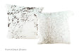 Salt and Pepper Black Cowhide Pillow 16x16 #A50576 by Hudson Hides