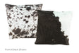 Black and White Cowhide Pillow 16x16 #A50580 by Hudson Hides