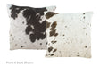 Salt and Pepper Black Cowhide Pillow 16x16 #A50582 by Hudson Hides
