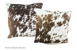 Salt and Pepper Black Cowhide Pillow 16x16 #A50583 by Hudson Hides