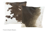 Black and White Cowhide Pillow 16x16 #A50586 by Hudson Hides